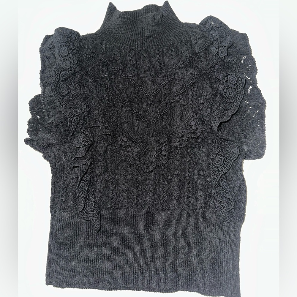 Zara Sleveless Turtleneck Sweater